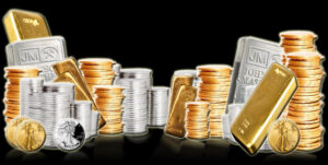 Silver and platinum jewelry and precious metal valuables.